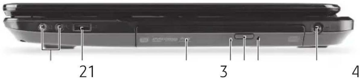 PACKARD BELL EasyNote LV - RECHTERKANT - 1