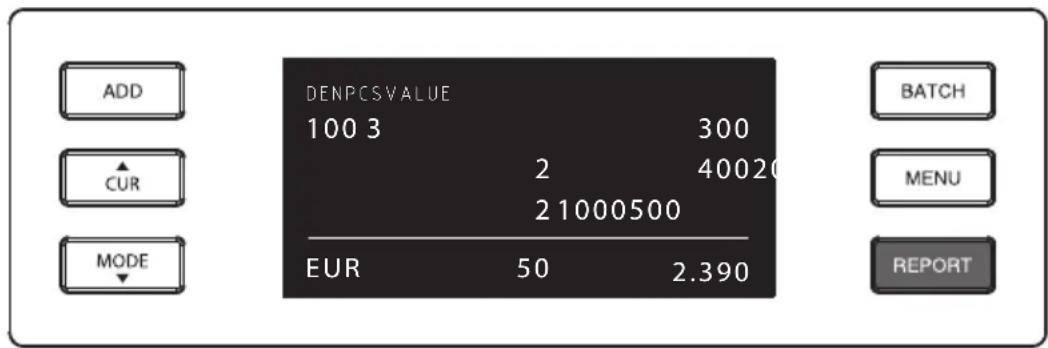 Safescan 2665S - COMPTAGE DE VALEUR (MODE MIX UNIQUEMENT) : IMPRIMER OU EXPORTER LES RÉSULTATS DE COMPTAGE - 3