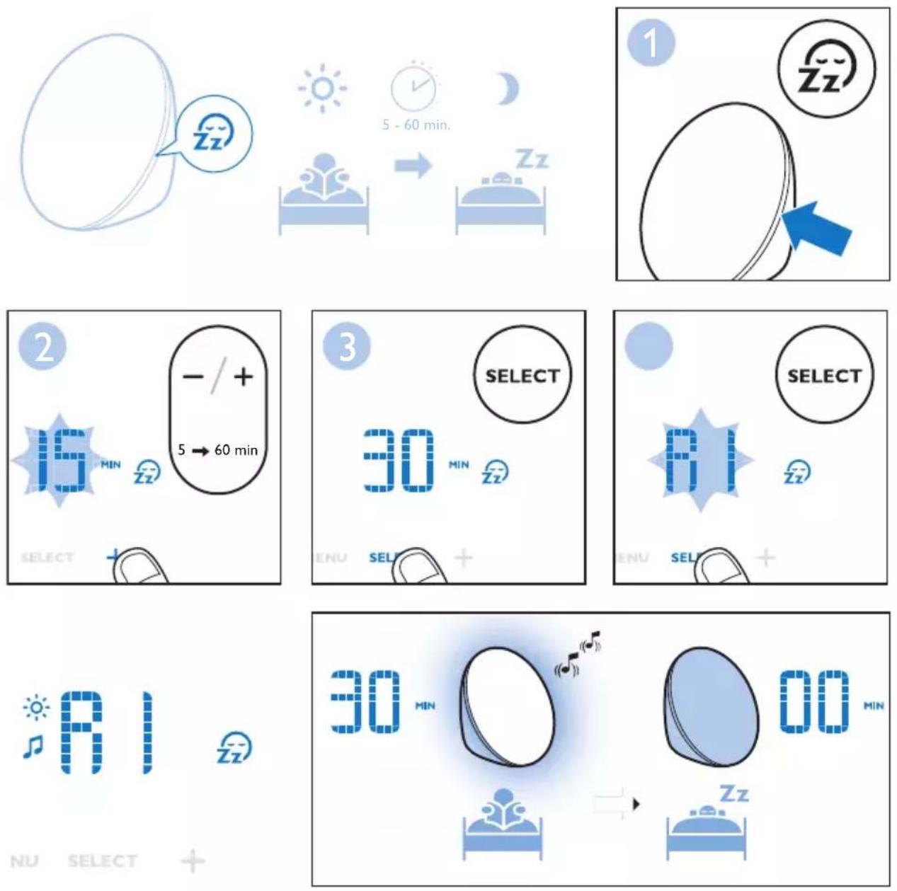 PHILIPS Wakeup Light HF3521 - Nattbelysning - 4