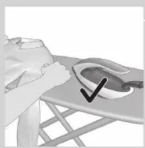 PHILIPS PerfectCare Elite Silence GC9646 - Putting down the iron during ironing - 1