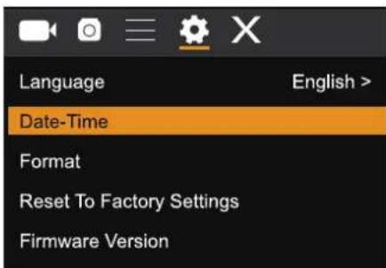 Language Date-Time Format Reset To Factory Settings Firmware Version