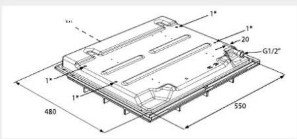 ASKO HG 1984 SB - Attachment points for mounting brackets - 6