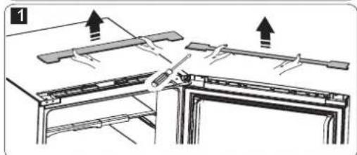 Diagram of a mechanical assembly with two cross-sectional views and upward arrows indicating motion (no text or symbols)