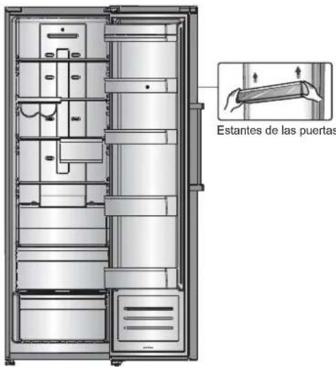 Estantes de las puertas