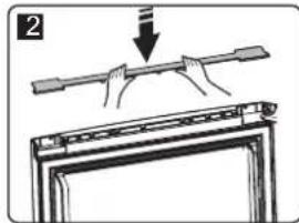 Illustration of a hand holding a tool above a frame, with no visible text or symbols.