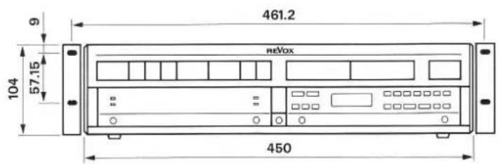 REVOX B250 - Dimensions - 1