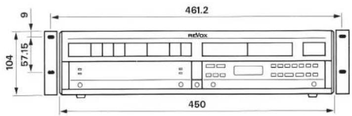 REVOX B250 - Dimensions - 1