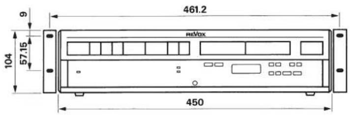 REVOX B150 - Dimensions - 1