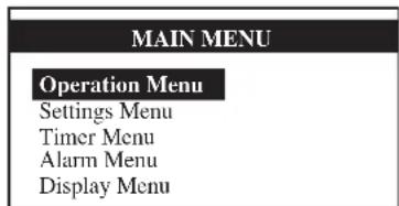 Acson WCCH0703 - Menu Principal - 1