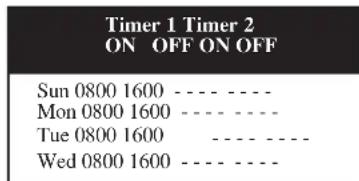 Acson WCCH0703 - (Timer Menu) Timermenu - 4
