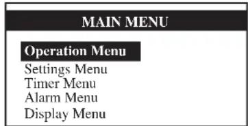Acson WCCH0703 - (Main Menu) Hauptmenu - 1