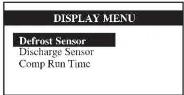 Acson WCCH0703 - (Display Menu) Displaymenu - 1