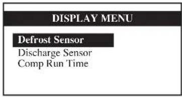 Acson WCCH0703 - Menu de Display - 1