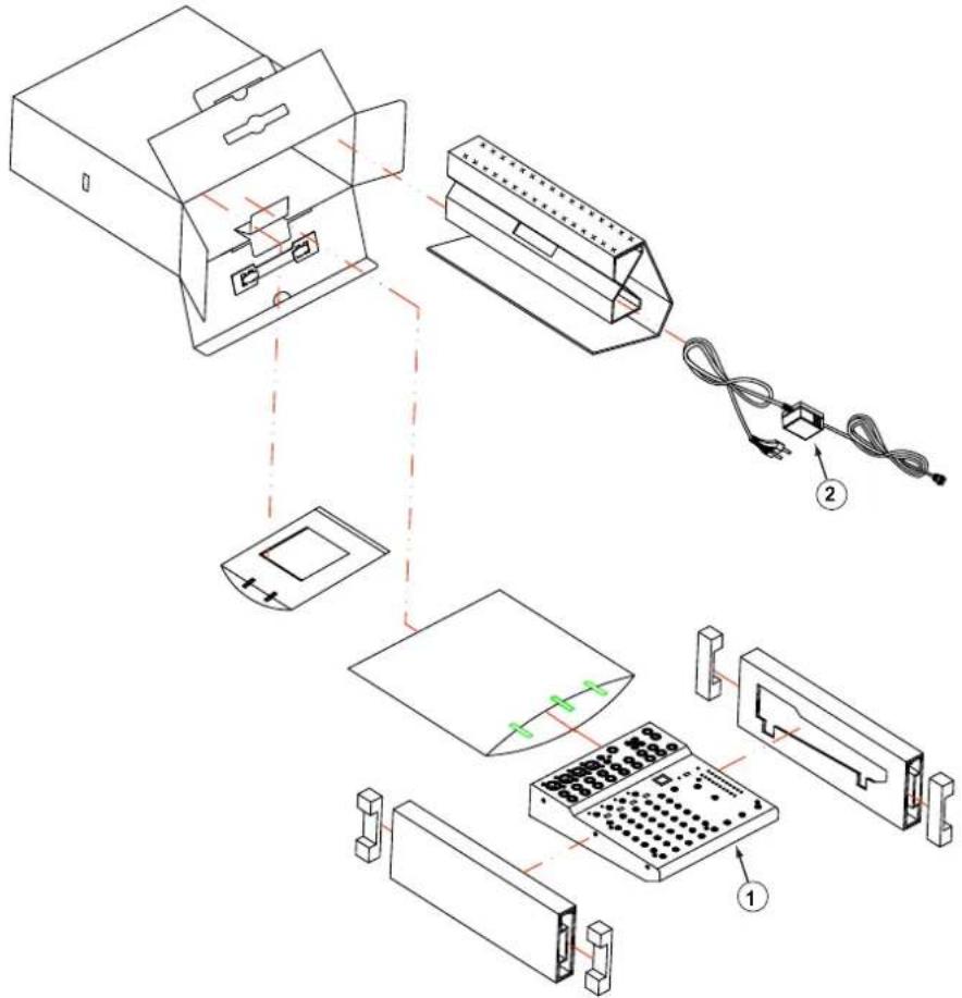 Audiophony MX822 - - Contenu de l'emballage - 1