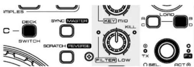 Audiophony DJazz Pro - - Activation/désactivation de la fonction KILL des potentiometres d'égalisation - 1