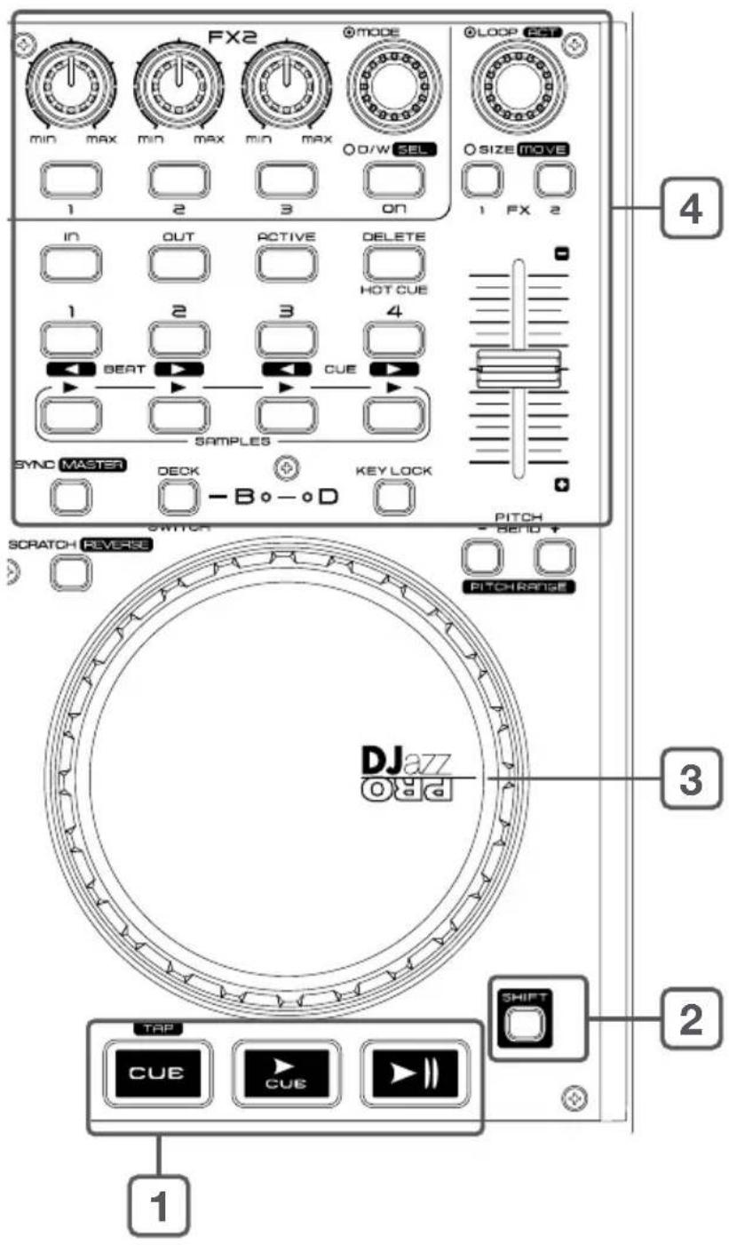 Audiophony DJazz Pro - - Deck (Gauge ou droite) - 1