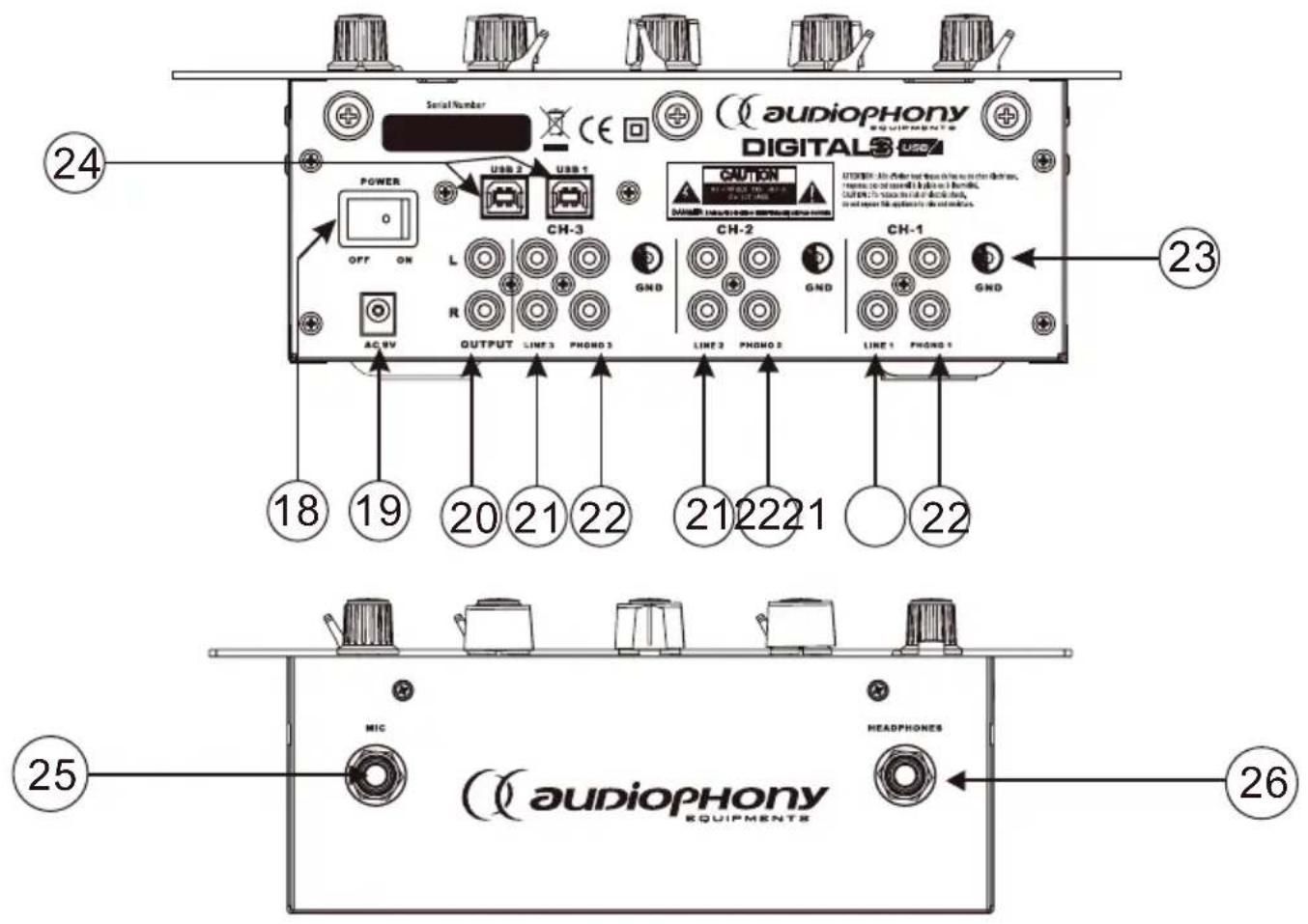 Audiophony Digital3 - - Panneau arrête - 1