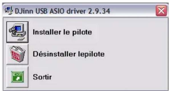Audiophony DJ inn Pro - - Installation du pilote ASIO dédié (sous windows® uniquely) - 2