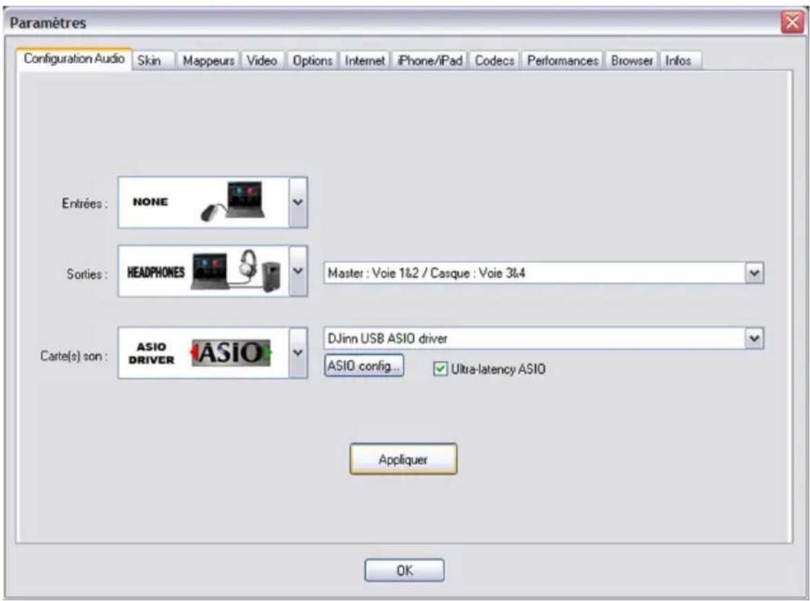 Audiophony DJ inn Pro - Virtual DJ Pro best configuration for Mode 3 : - 1