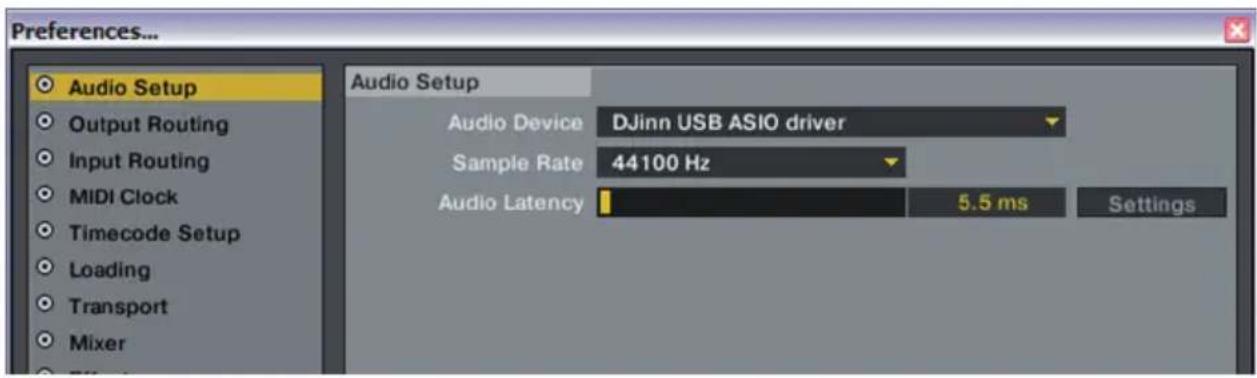 Audiophony DJ inn Pro - - Configuring TRAKTOR with Djinn Pro - 1