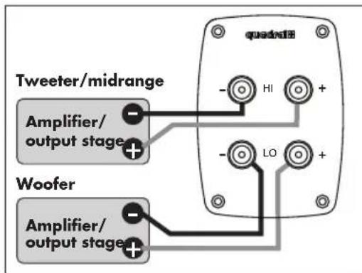 Aurum VIII - c) Biamping mode - 1