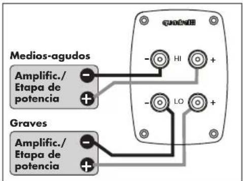 Aurum VIII - c) Modo Bi-amping (biamplificacion) - 1