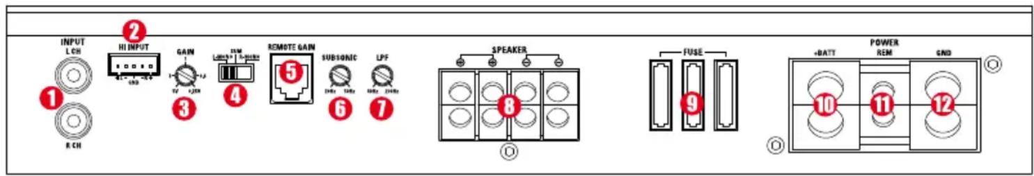 MTX Audio X1000D - Specifications - 1