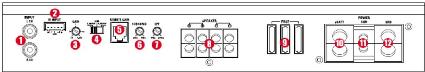 MTX Audio X1000D - Mesures : - 1