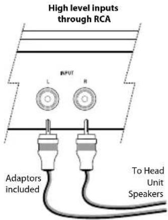 MTX Audio TH800D - High Level sisäänmenot : - 1