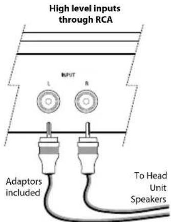 MTX Audio TH800D - Entradas de alto nivel : - 1
