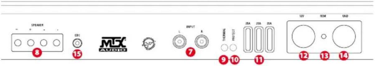 MTX Audio TH800D - Warning : Never adjust the gain control without a subwoofer connected. This will damage the amp... - 1
