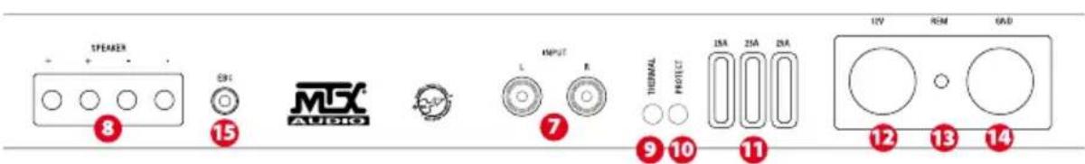 MTX Audio TH800D - Ominaisuudet : - 1
