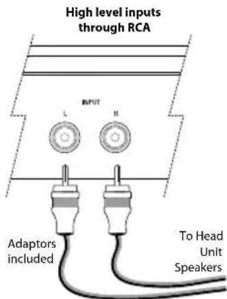 MTX Audio TH800D - High level ingangen : - 1