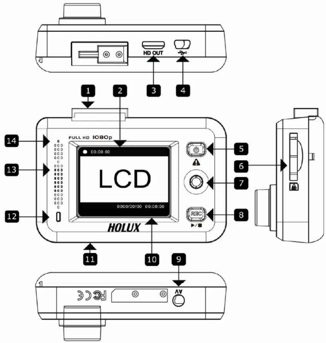 HOLUX GVR2100 G1 - Guide de mise en route - 1
