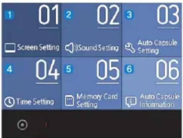 COWON AE1 Auto Capsule - - Settings (Paramétres) - 1