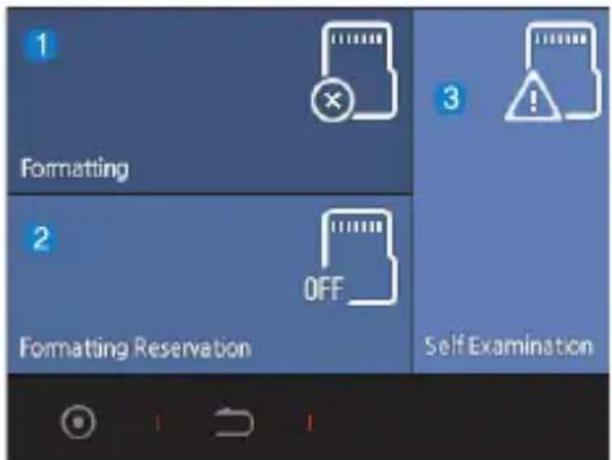 COWON AE1 Auto Capsule - Paramètres de la carte mémoire - 1