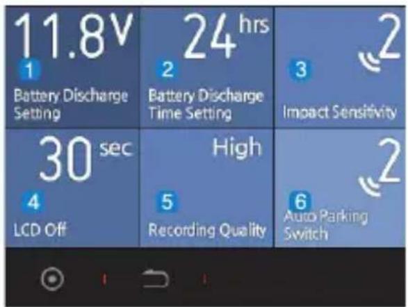 COWON AE1 Auto Capsule - Paramètres de l'appareil - 1