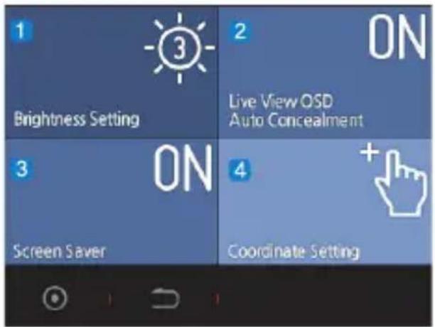 COWON AE1 Auto Capsule - Paramètres de l'écran - 1