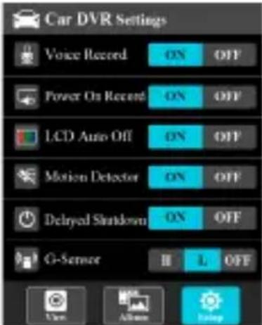 BLAUPUNKT DVR 5.0 Full HD WiFi - Configuration du détecteur de mouvement - 1