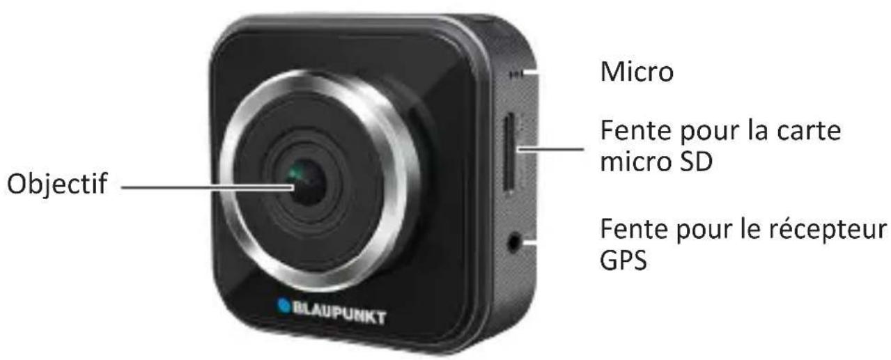 BLAUPUNKT DVR 5.0 Full HD WiFi - Nom des parties de l'appareil - 1