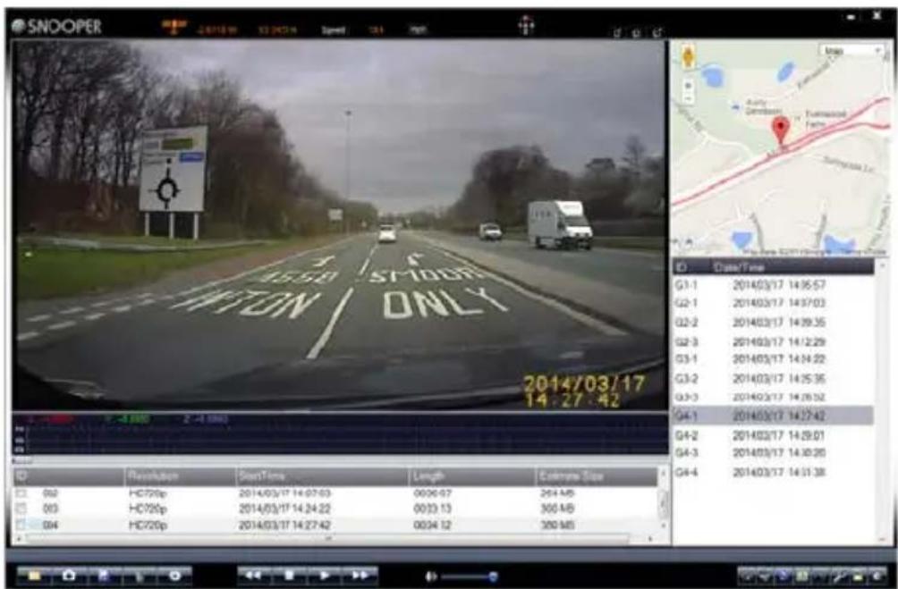 SNOOPER DVR1HD Mini - Wiedergabe von Video- und Audioaufnahmen mit Snooper Player - 3