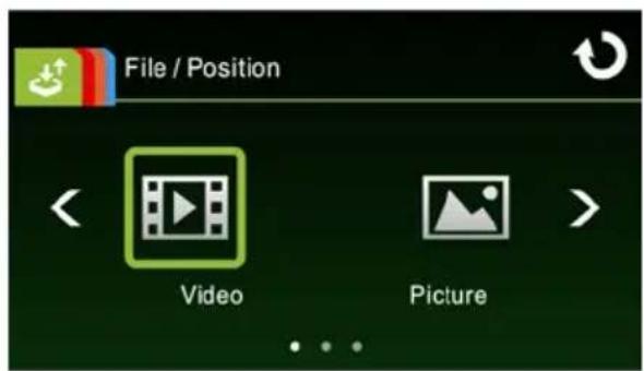 File / Position Video Picture