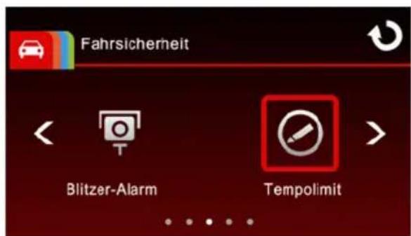 Fahrsicherheit Blitzer-Alarm Tempolimit