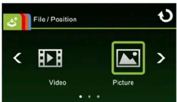 File / Position Video Picture