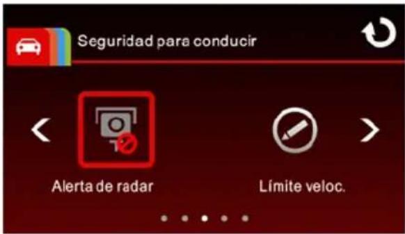 Seguridad para conducir Alerta de radar Límite veloc.