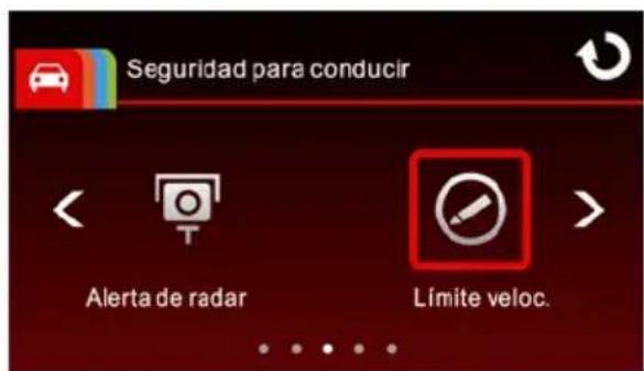 Seguridad para conducir Alerta de radar Límite veloc.