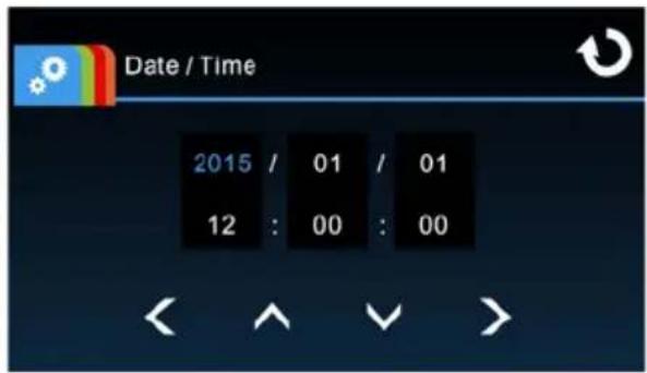 Date / Time 2015 / 01 / 01 12 : 00 : 00