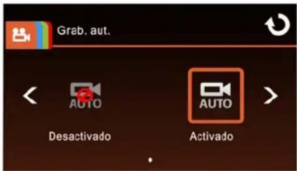 Grab. aut. AUTO AUTO Desactivado Activado
