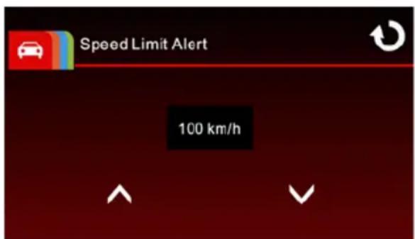 Speed Limit Alert 100 km/h