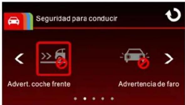 Seguridad para conducir Advert. coche frente Advertencia de faro
